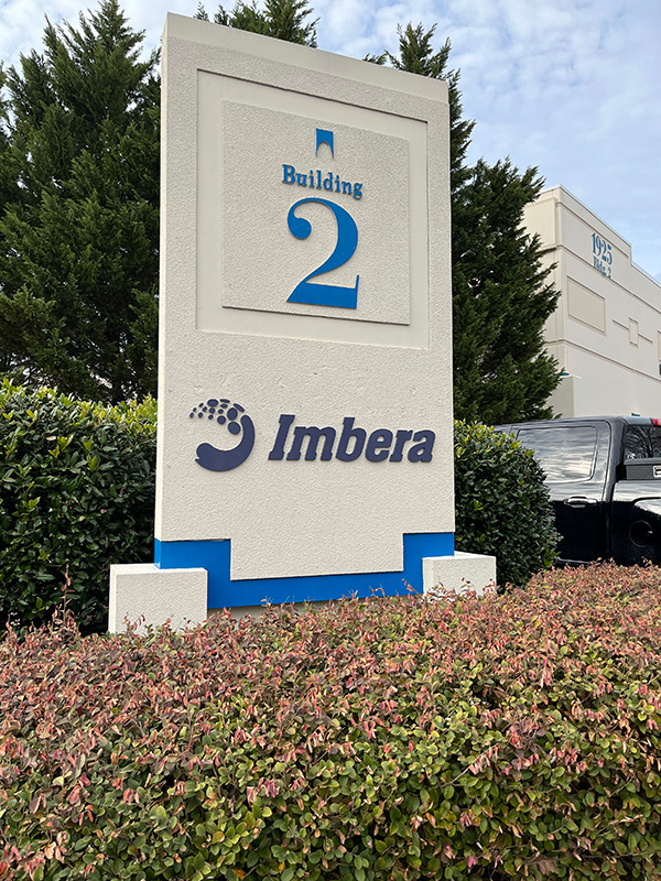 3-D Letters on Monument Address Sign