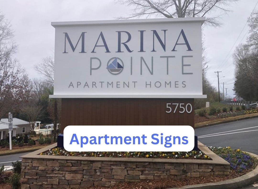 Apartment Signs with custom order atl apartment monumentwith text 2nd row 4th pic