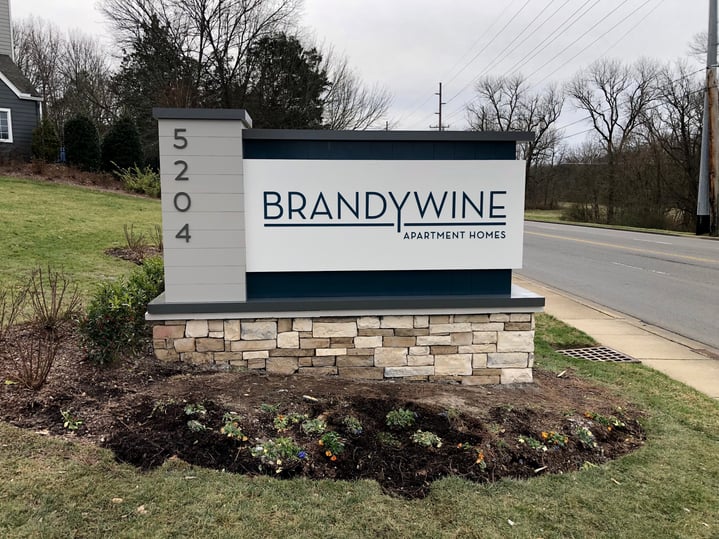 BH - Brandywine Entrance Monument Sign Apartment Community