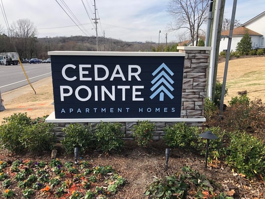 Cedar Pointe 3-D Business Sign
