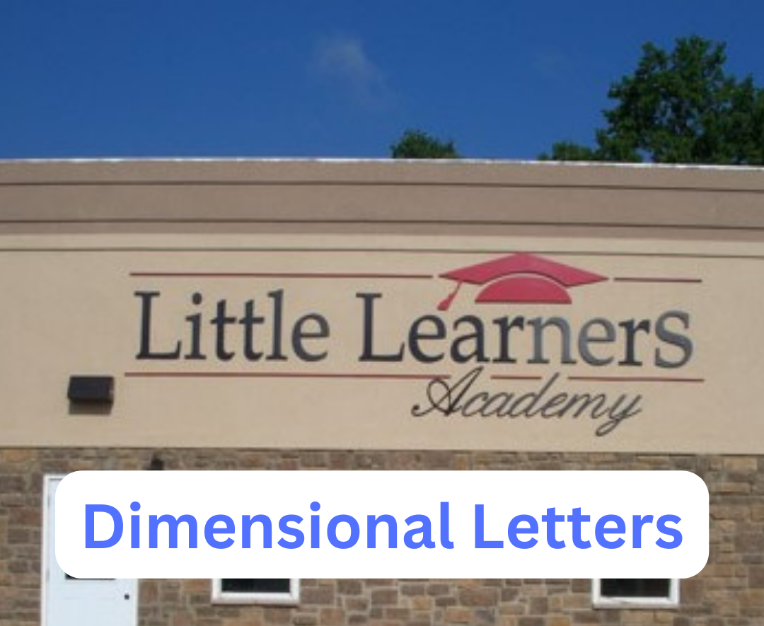 Dimensional Letters with text