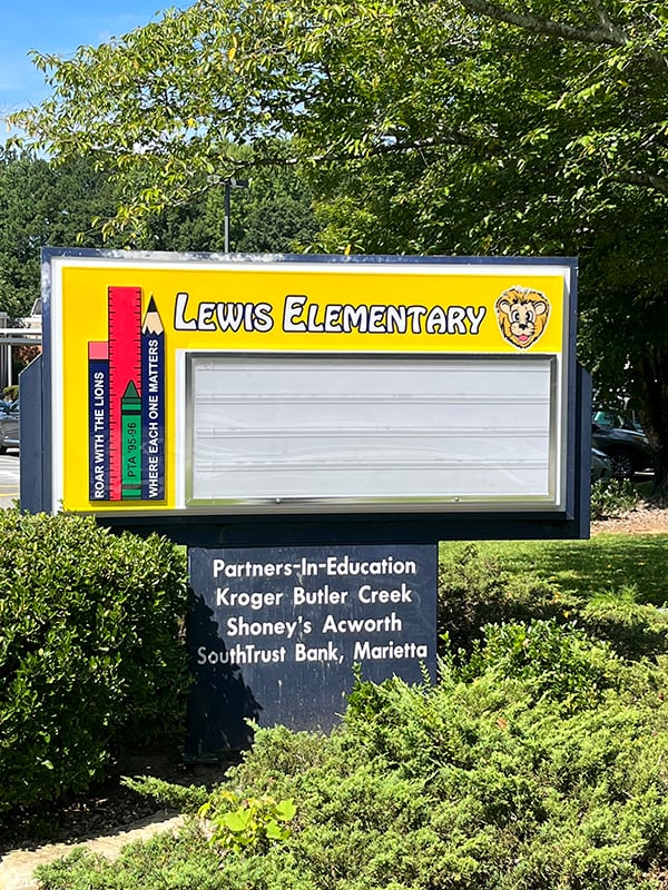 Cabinet Sign