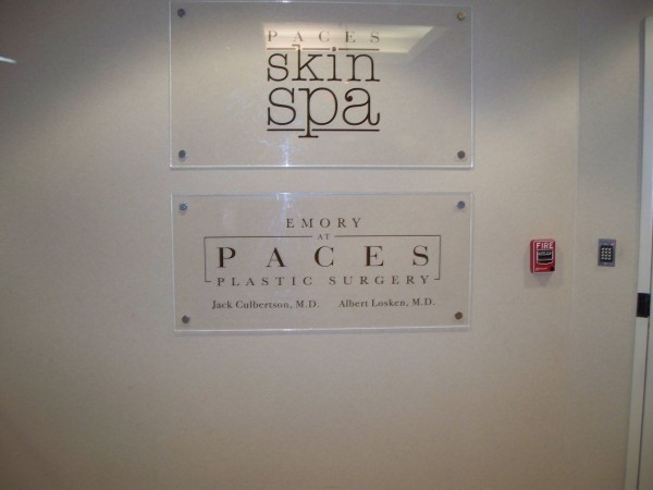 Acrylic Lobby Sign w/ Standoffs