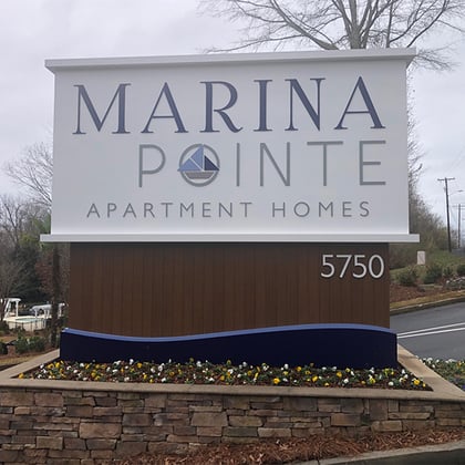 White Signs are Clean and Easy to Read