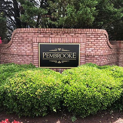 Pembrooke - Routed Sign Panel - powder-springs