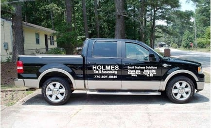 Vehicle Graphics - Holmes Tax