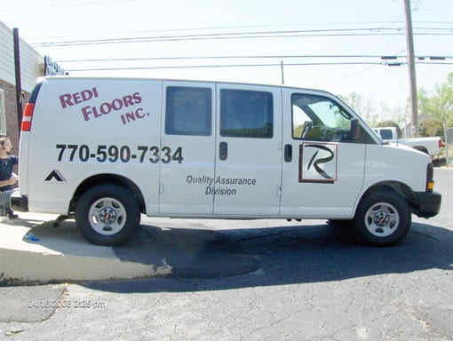 Vehicle Graphics - Redi Floors Van