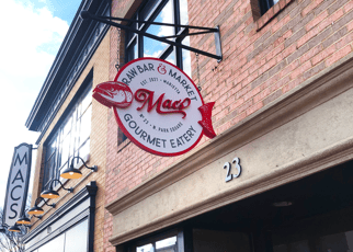 hanging marietta sign