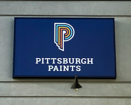 storefront sign for PPG in Marietta, Georgia