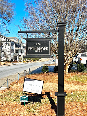 Routed Post and Panel Sign by Marietta Signs