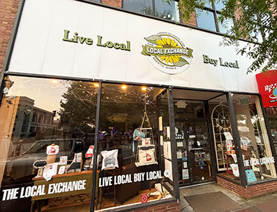 The Local Exchange in Marietta, Georgia with storefront decals and graphics including custom, three dimensional letters