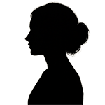 a silhouette of a woman-2-1