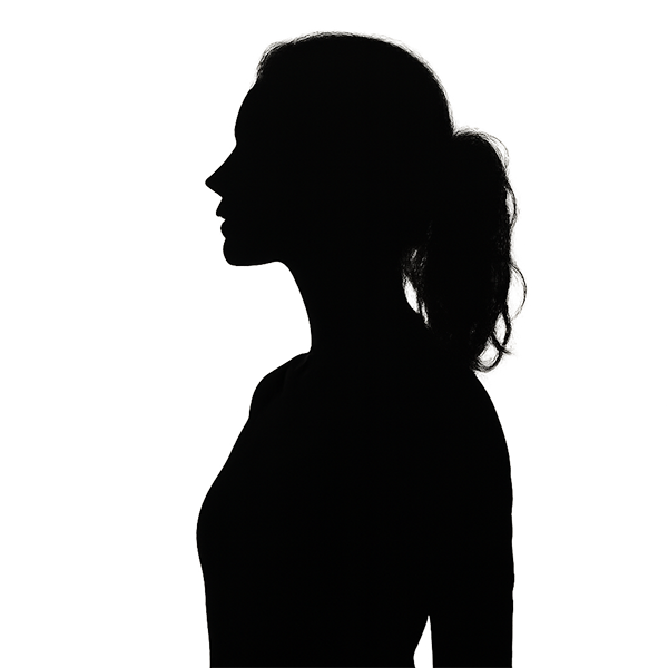 a silhouette of a woman-3